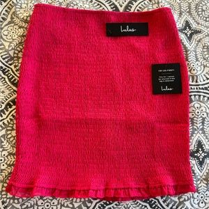 Pink mini skirt from Lulu’s - size Medium